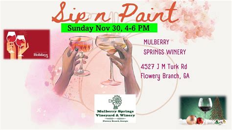 Sip & Paint - Merry Christmas, 4527 J M Turk Road, Flowery Branch, GA ...