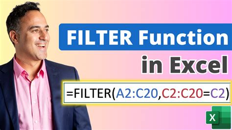 MS Excel Filter Function 的图像结果