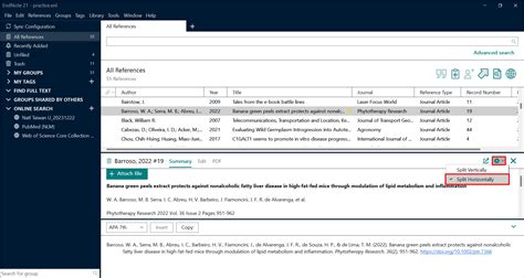EndNote Reference Library 的图像结果