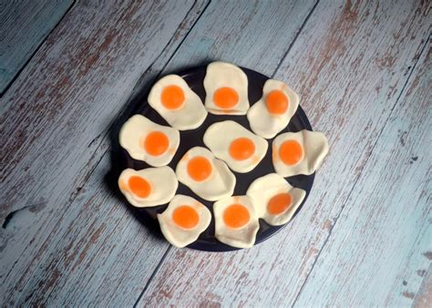 Fried Egg Jelly [100gram] Gummy Candies Jujube Candy Juicy Sugar Fruity ...