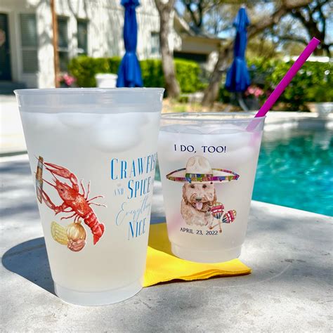Full Color Custom Watercolor Shatterproof Cups - GB Design House