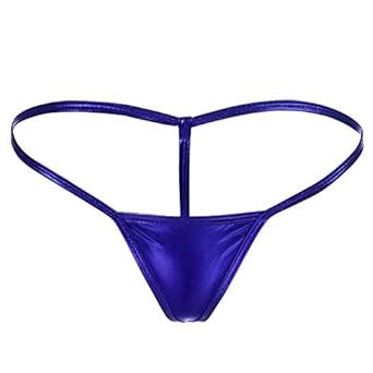 Buy MPITUDE Women's Spandex G String Thong Panty Shiny (XX-Large, Royal ...