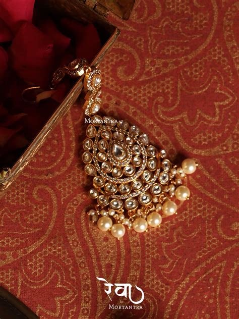 White Color Gold Plated Jadau Kundan Bridal Necklace Set - MO-S11W ...