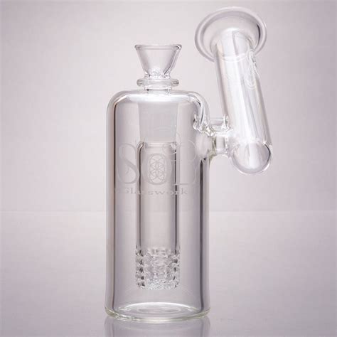 Sidecar Bubbler Bong with Lace Perc by Seed of Life Glass – Aqua Lab ...