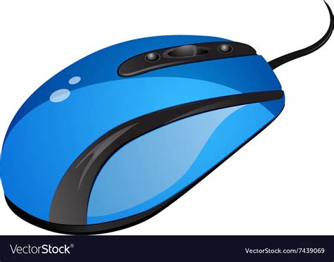 Blue Computer Mouse Vector 的图像结果