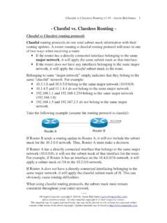 Image result for Classful vs Classless Addressing