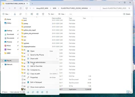 Ansys FluidStructures_2025_R2 Installation instructions in Windows ...