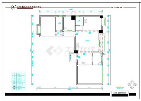 两室两厅一厨两卫住宅装修设计cad施工图纸_三居室_土木在线