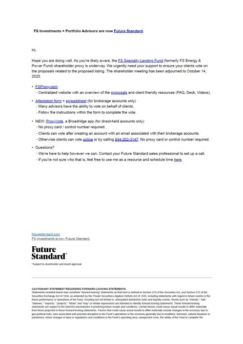 fs investments portfolio advisors are now future standard hi hope