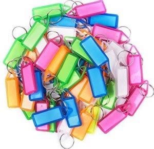 BANSURI ARISTOCRATIC Multi color Assorted Key Tag Label (Pack of 20 ...