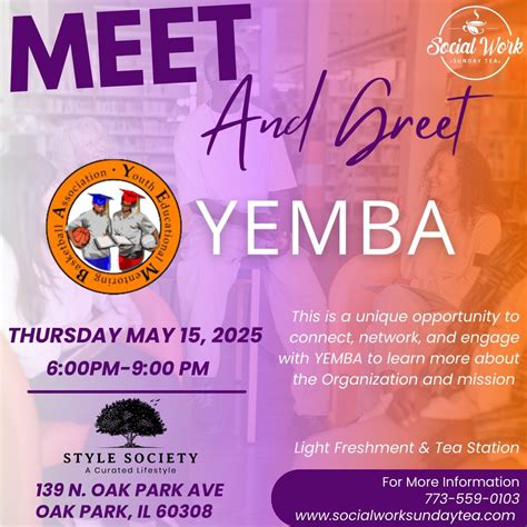 Meet & Greet Y.E.M.B.A, 139 N Oak Park Ave, Oak Park, IL 60301-1303 ...