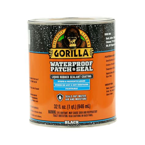 Gorilla Glue Black Waterproof Patch & Seal Liquid 32 oz - Walmart.com