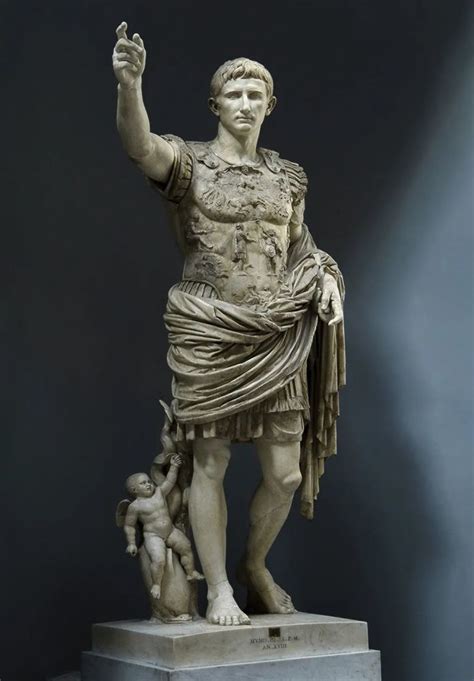 《奥古斯都像》佚名（古罗马）-雕塑作品欣赏（三百零一）_腾讯新闻