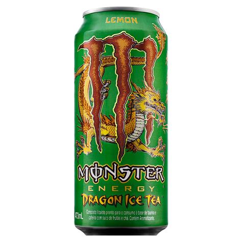 Energético Monster Energy Dragon Ice Tea Lemon 473ml - Carrefour ...