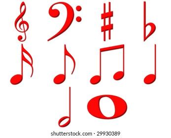 Red Music Notes 的图像结果