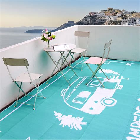 RVGUARD RV Outdoor Rugs, Reversible Patio Mat 9 x 18 Feet, Waterproof ...