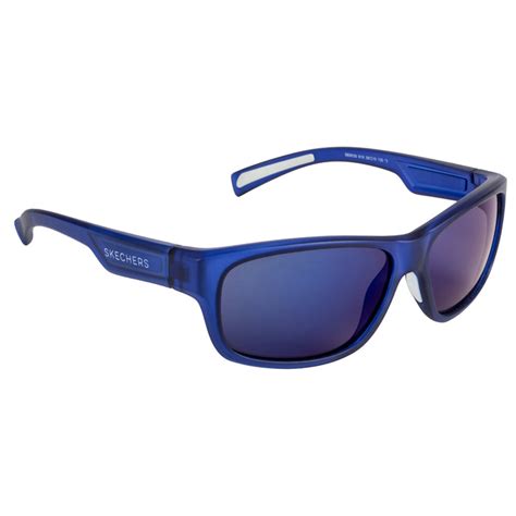 Buy SKECHERS Rectangle Sunglasses with Blue Lens for Unisex Online