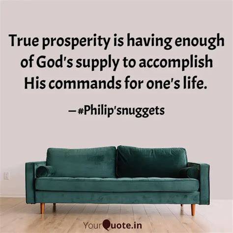True prosperity is having... | Quotes & Writings by Oladosu Philip ...