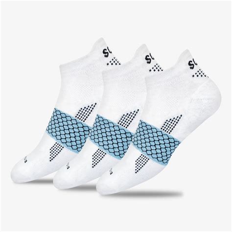 SOXCO Activewear Sports Tab Hex-Comb Zoned Cushion, Pack of 3 – Soxco