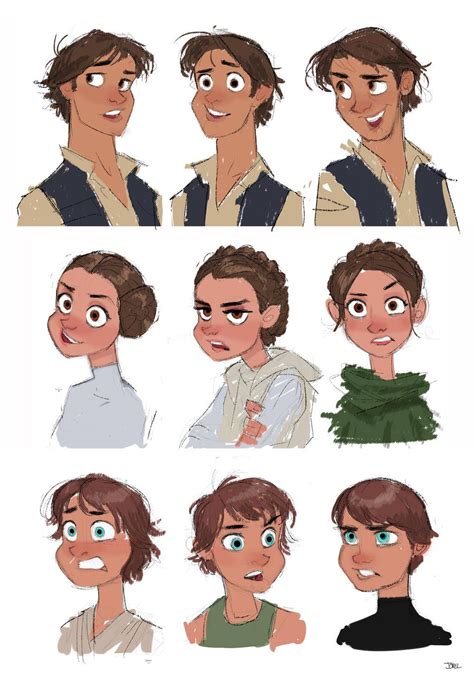 Star Wars - estilo Disney por DaveJorel | Disney style drawing, Disney ...