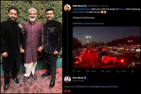 Elon Musk is all hearts, SS Rajamouli is overwhelmed as Tesla cars sync ...