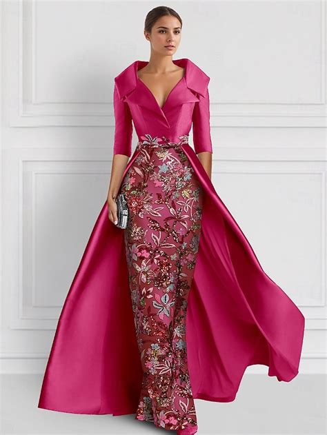 Beaded Eembroidered Ball Gown A-Line Evening Gown Mother of the Bride ...