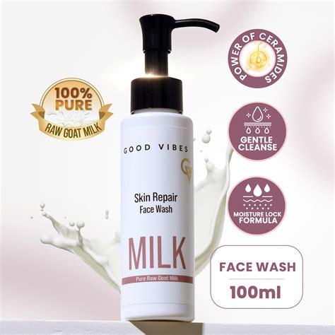 Skin Repair Milk Face wash (100 ml) – Good Vibes