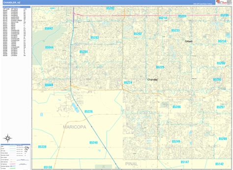 Image result for Chandler Zip Code Map