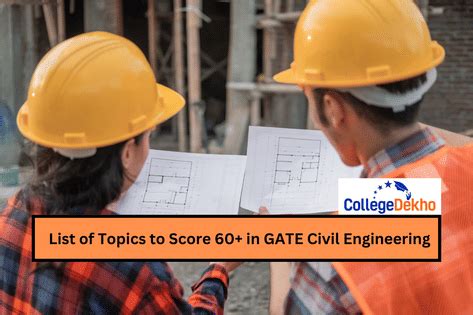 List of Topics to Score 60+ in GATE Civil Engineering (CE) | CollegeDekho