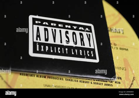 Parental advisory album hi-res stock photography and images - Alamy