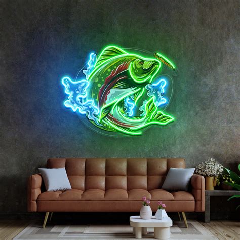Big Wave Fishing LED Neon Sign Light Pop Art – Neonzastudio