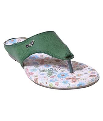 GNX Classical Looking Flower Women Flat Sandal Yellow : Amazon.in: Fashion