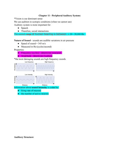 Peripheral Auditory System 的图像结果