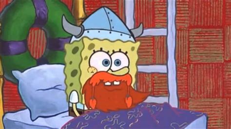 Happy Leif Erikson day! Hinga dinga durgen! : spongebob
