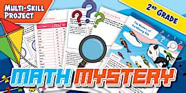 * NEW * Second Grade The Mystery of the Missing Microphone Math Project