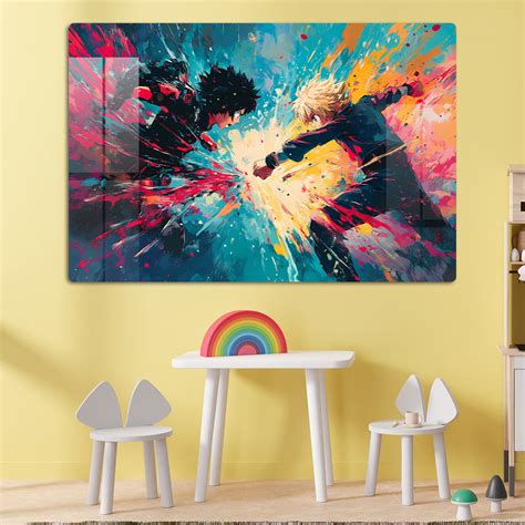 Gen Z Fighters Anime Wall Art: A Battle for the Ages – FIVE KRAFT