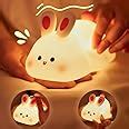 One94Store Kids Cute Little Rabbit Touch Silicone Night Lamp ...