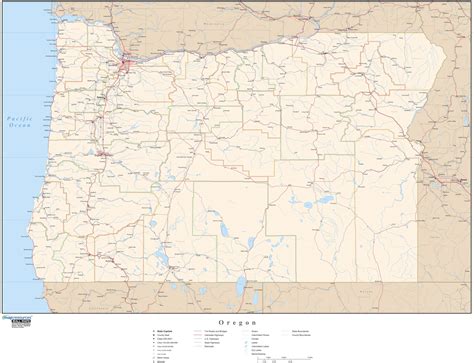 Printable Oregon Road Map