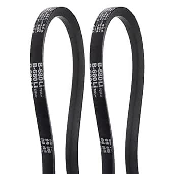 HARFINGTON 2pcs B-680Li V-Belts Drive Belt 680mm Inner Girth Rubber for ...