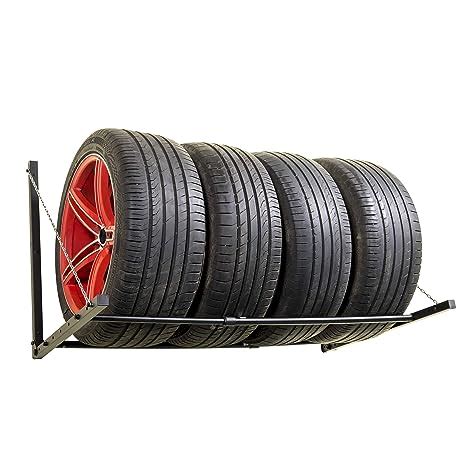 Ultrawall Tire Rack, Foldable and Adjustable Wall Mount Multi-Tire Rack ...