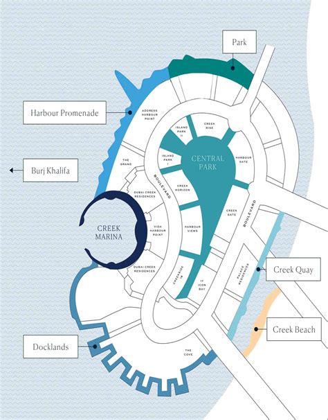 Creek Marina At Dubai Creek Harbour - map of dubai creek harbour
