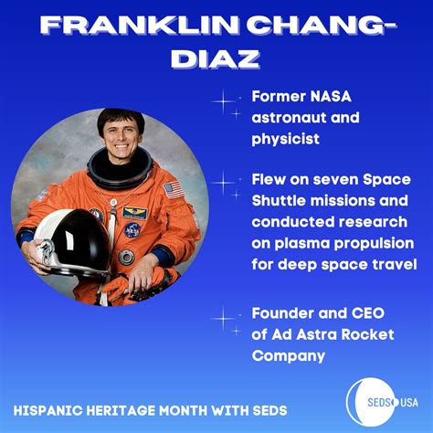 Franklin Chang-Diaz is a distinguished Costa Rican-American physicist ...