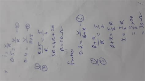 A battery is connected to a resistance causing a current of 0.5 A in ...