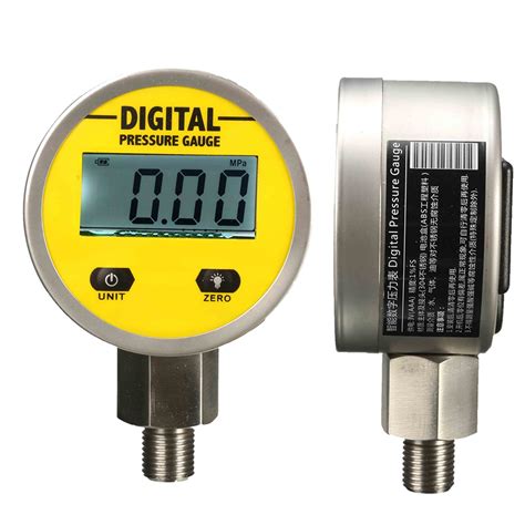 Digital Hydraulic Pressure Gauge 0-250BAR 25Mpa 3600PSI BSP1/4inch Base ...