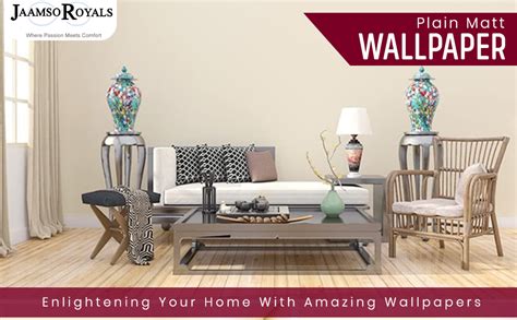 JAAMSO ROYALS Cream Colour Plain matt Vinyl Self Adhesive Waterproof ...