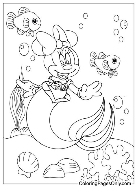 Minnie Mouse Coloring Pages Free Printable - prntbl.ieolayaherrera.edu.co