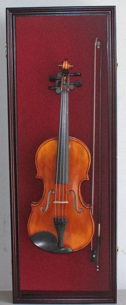 Buy Fiddle Mandolin 34 Acoustic Violin Display Case Shadow Box with ...
