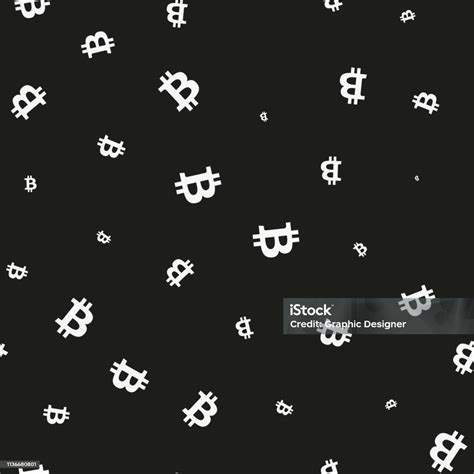 Simple Bitcoins Seamless Pattern Symbols Background And Texture Stock Illustration - Download ...