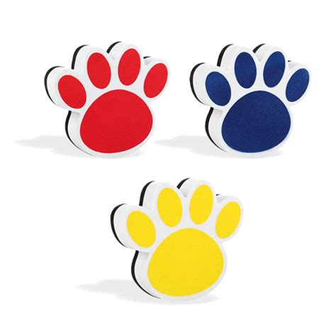 3 Pcs Kid's Animal Pattern Magnetic Blackboard Dry Erasers, Mini Bear ...