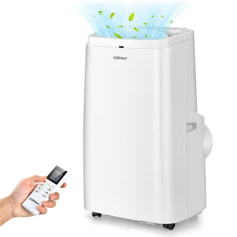 Costway 8100-BTU DOE (115-Volt) White Vented Portable Air Conditioner ...
